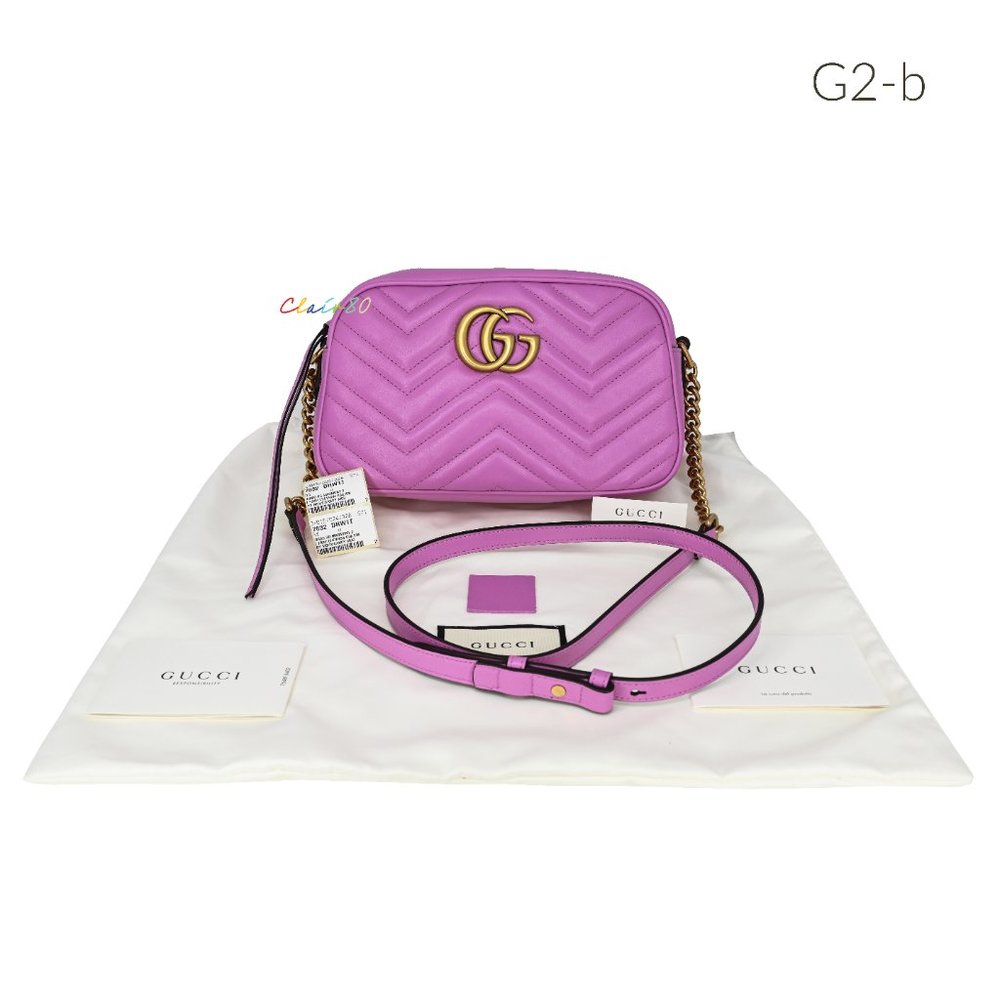 Gucci 447632 GG Marmont Matelassé Leather Cross Body Bag - Picture 5 of 9
